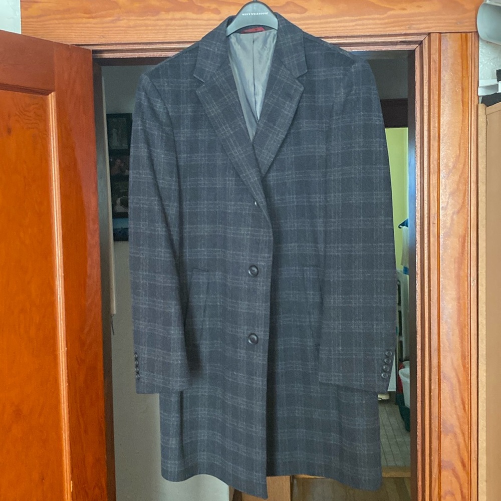 Men’s Pronto Uomo knee-length wool coat